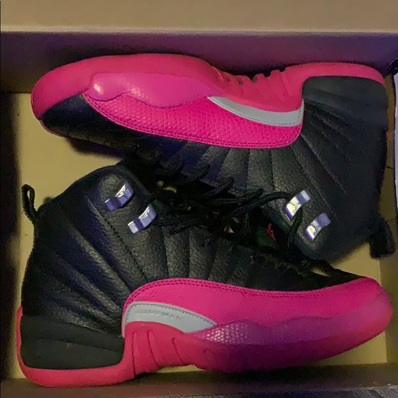 Jordan Other - Black/ Deadly Pink Jordan 12s